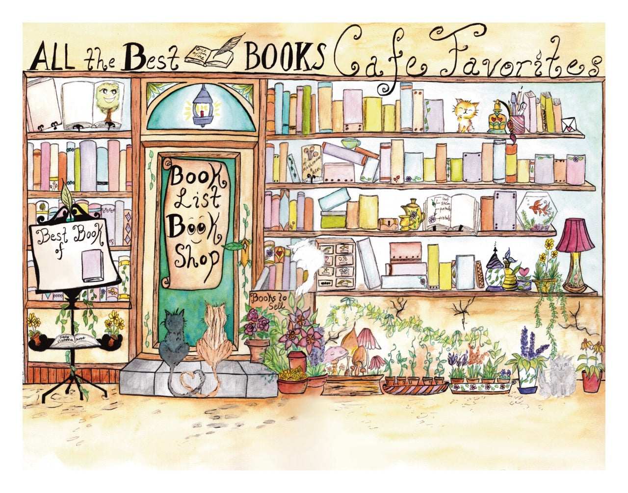"All the Best Books" - Giclée Art Print