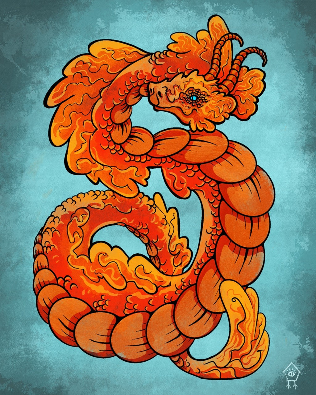 "Coral Dragon" - Giclée Art Print