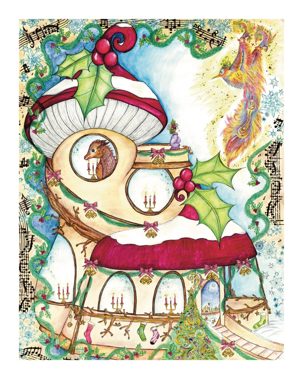 "The Eternal House in Winter" - Giclée Art Print